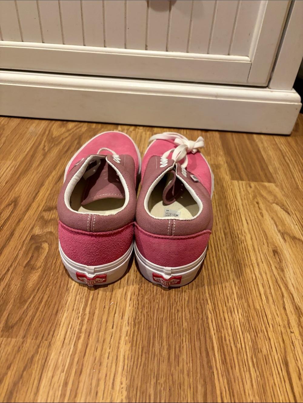 Vans Two-Tone Pink Canvas Sneakers - Picture 3 of 7